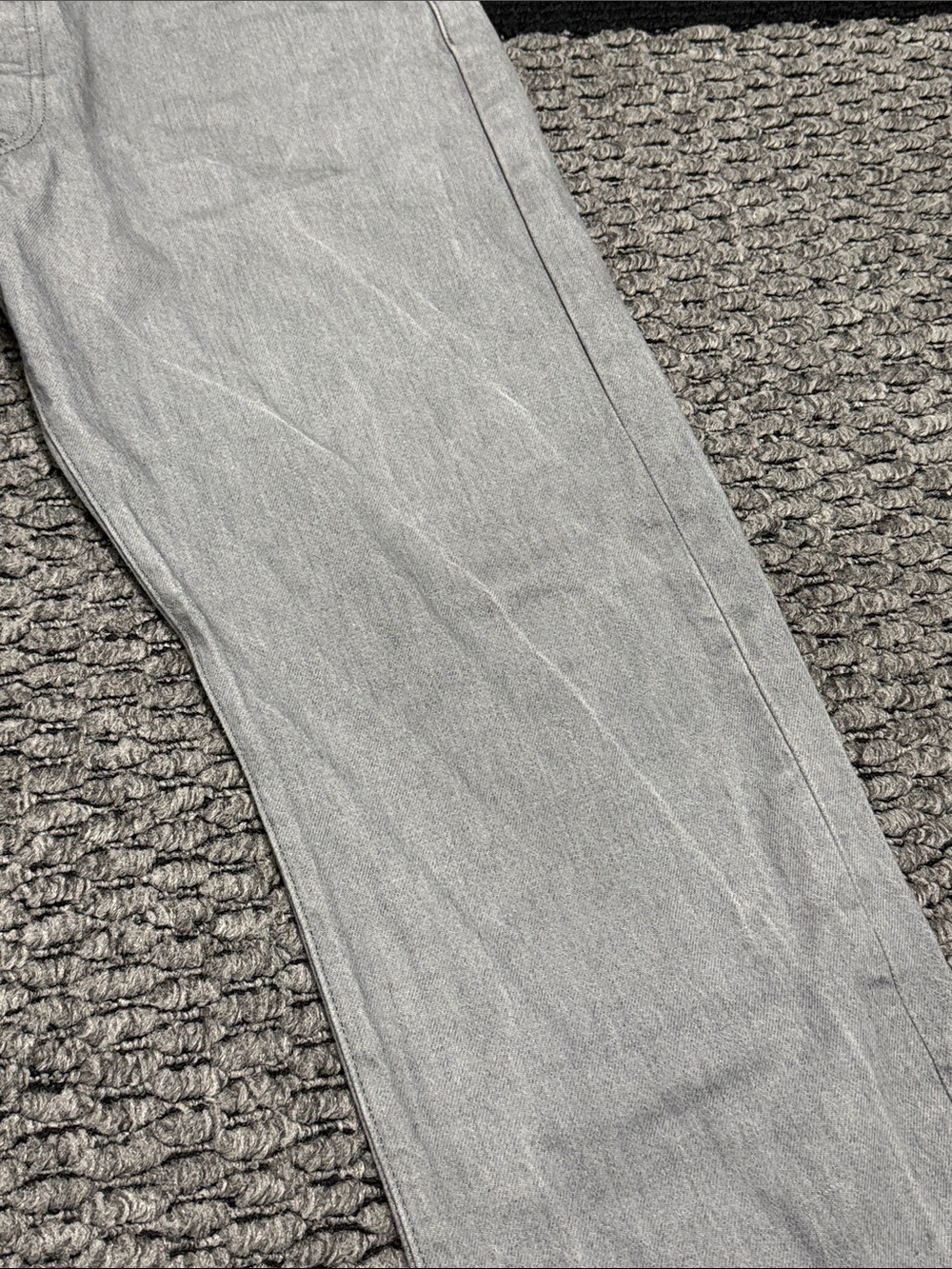 Levi's 501 Original Fit Straight Leg Men's Jeans 38 Gray Marbled Classic Denim - Picture 3 of 8